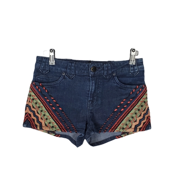 BDG Southwest Tribal Embroidered
Jean Shorts 27 - Picture 2 of 13